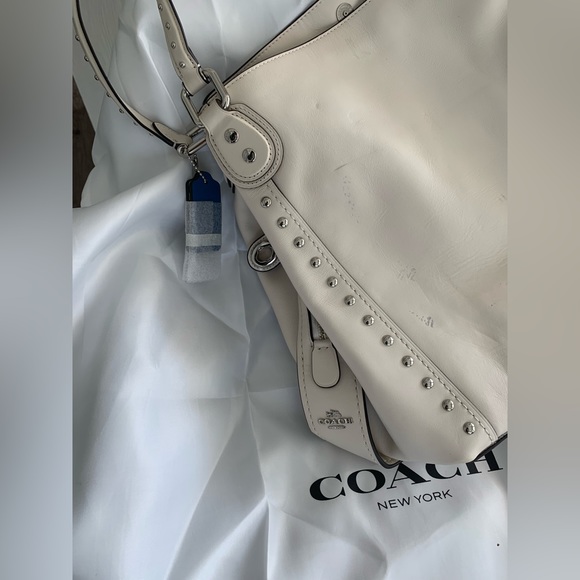 Brand New Coach white edie shoulder bag - Picture 5 of 6